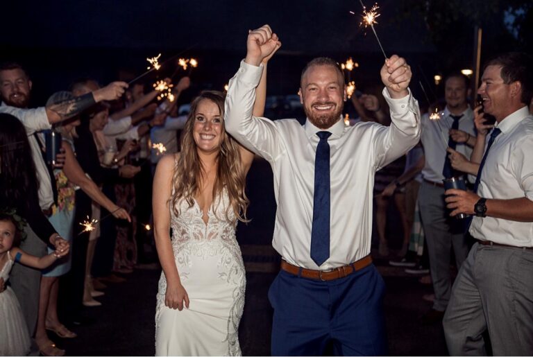 Sparkler send off advertising pic 1 768x515